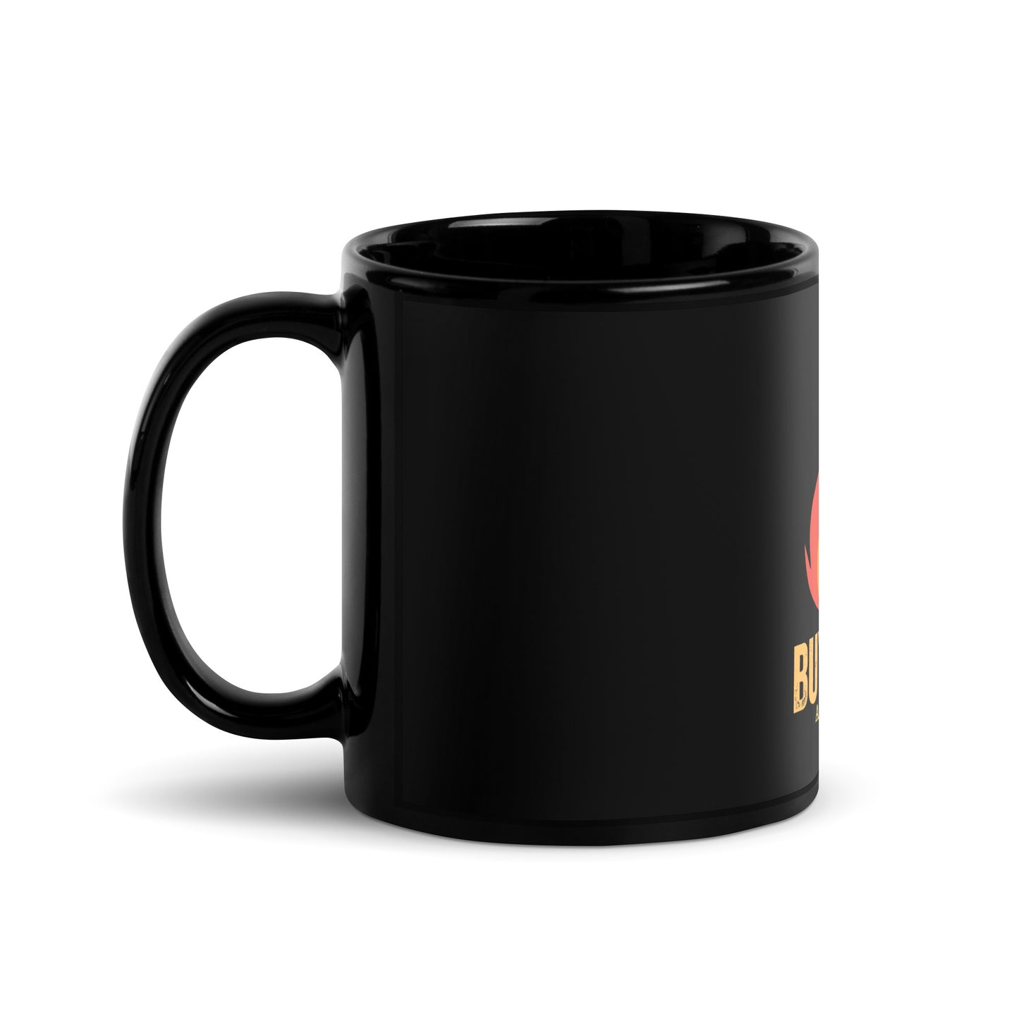 Buybacks and Burns Black Glossy Mug