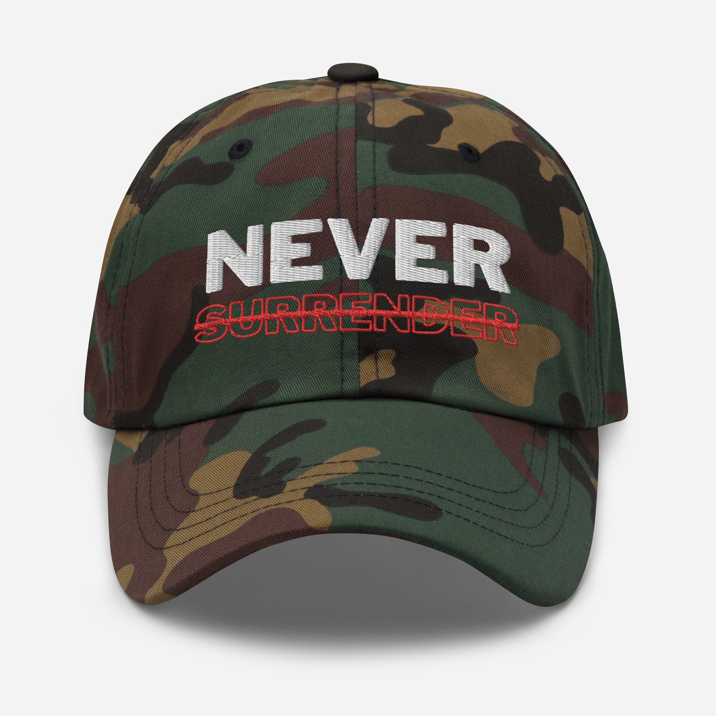 Never Surrender Dad hat