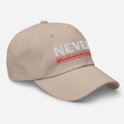 Never Surrender Dad hat