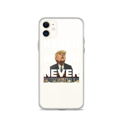 Never Surrender Clear Case for iPhone®