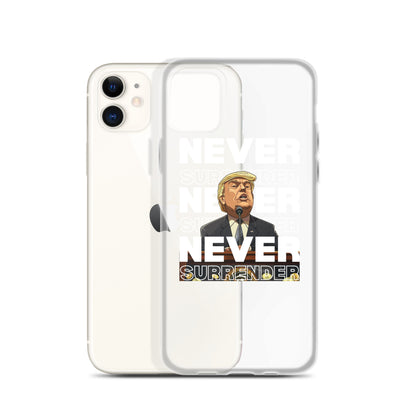 Never Surrender Clear Case for iPhone®