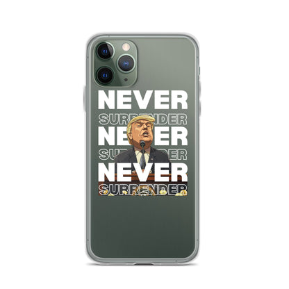 Never Surrender Clear Case for iPhone®