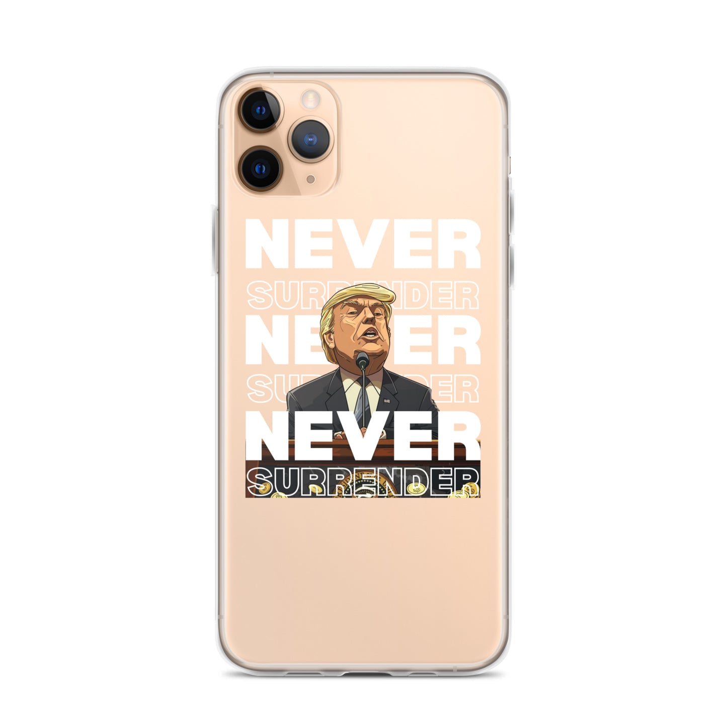 Never Surrender Clear Case for iPhone®