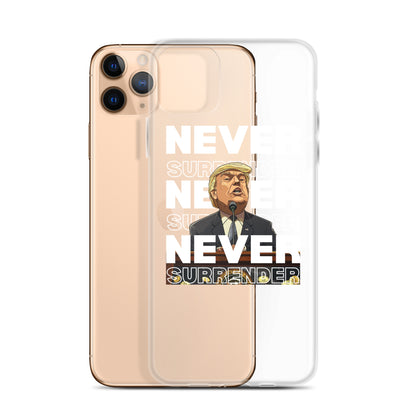 Never Surrender Clear Case for iPhone®