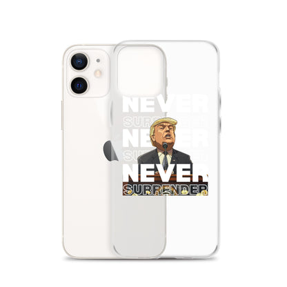 Never Surrender Clear Case for iPhone®