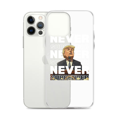 Never Surrender Clear Case for iPhone®