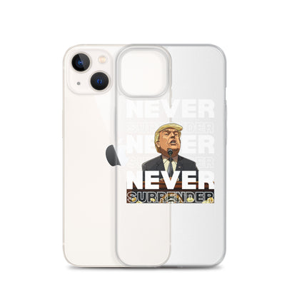 Never Surrender Clear Case for iPhone®