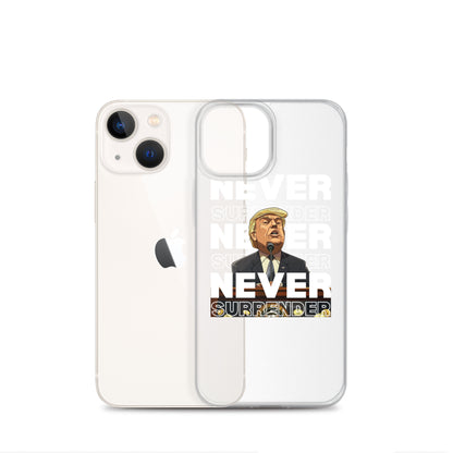 Never Surrender Clear Case for iPhone®