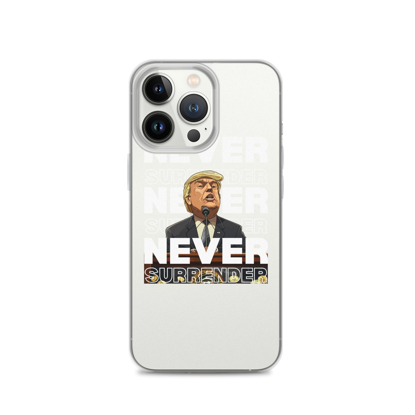 Never Surrender Clear Case for iPhone®