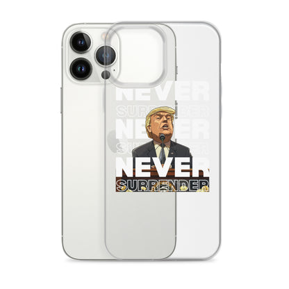 Never Surrender Clear Case for iPhone®