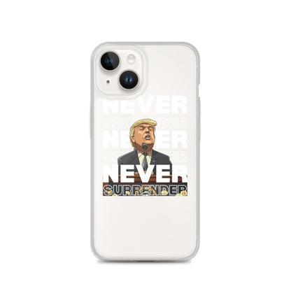 Never Surrender Clear Case for iPhone®