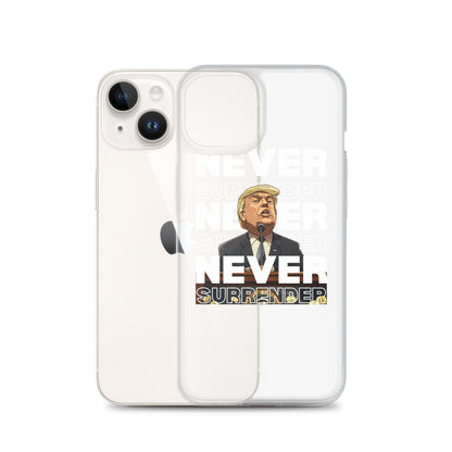 Never Surrender Clear Case for iPhone®