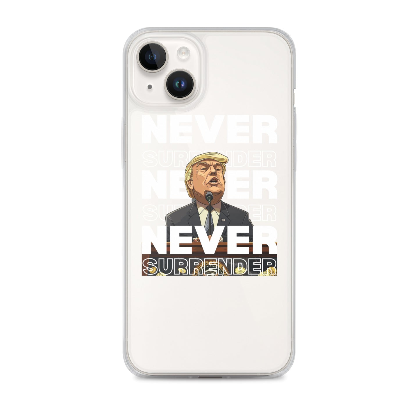 Never Surrender Clear Case for iPhone®