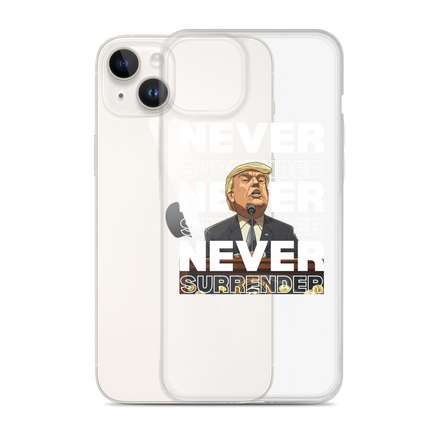 Never Surrender Clear Case for iPhone®