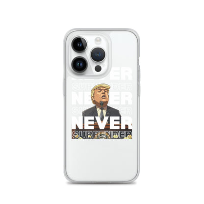 Never Surrender Clear Case for iPhone®