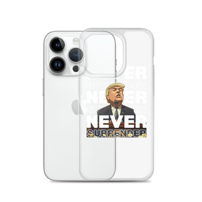 Never Surrender Clear Case for iPhone®