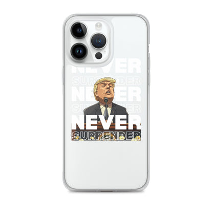 Never Surrender Clear Case for iPhone®