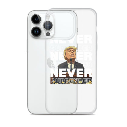 Never Surrender Clear Case for iPhone®