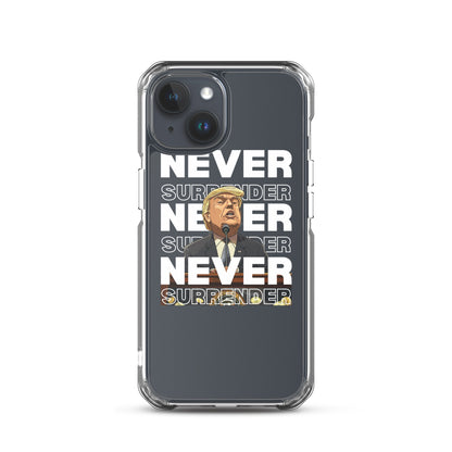 Never Surrender Clear Case for iPhone®