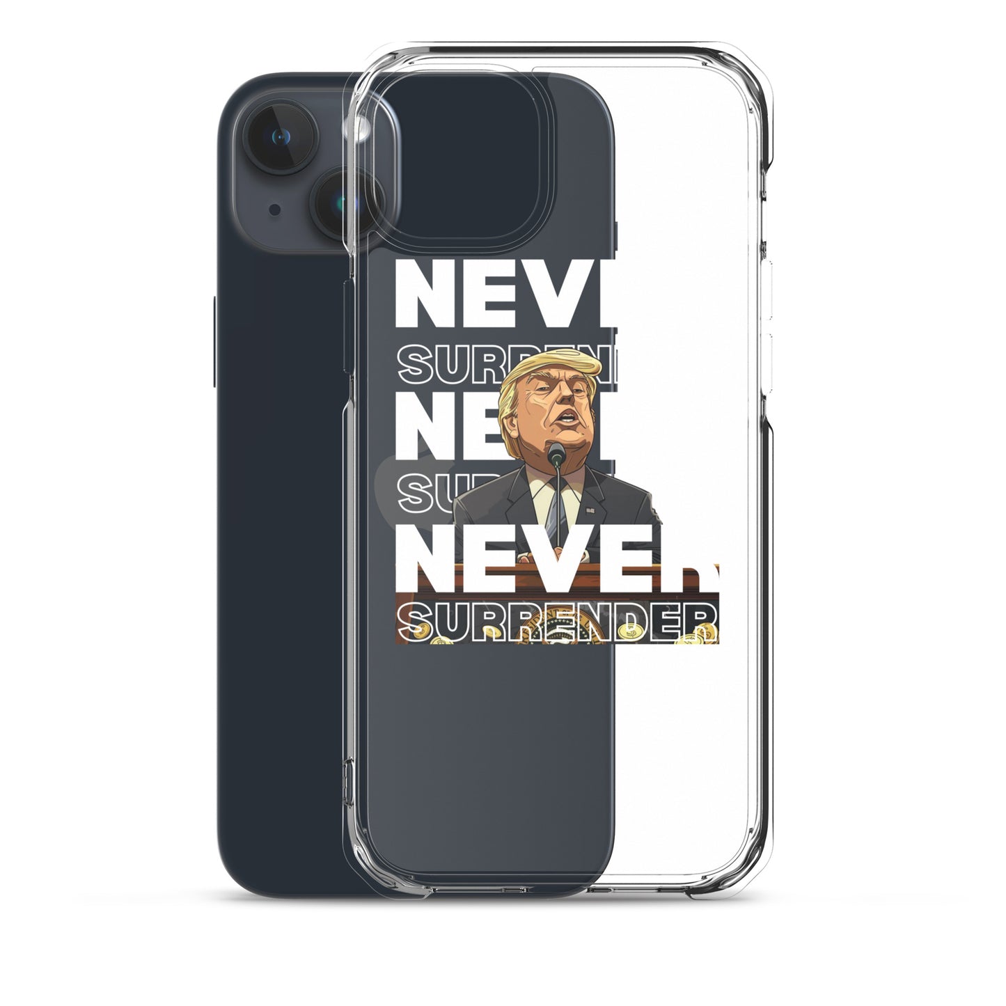 Never Surrender Clear Case for iPhone®