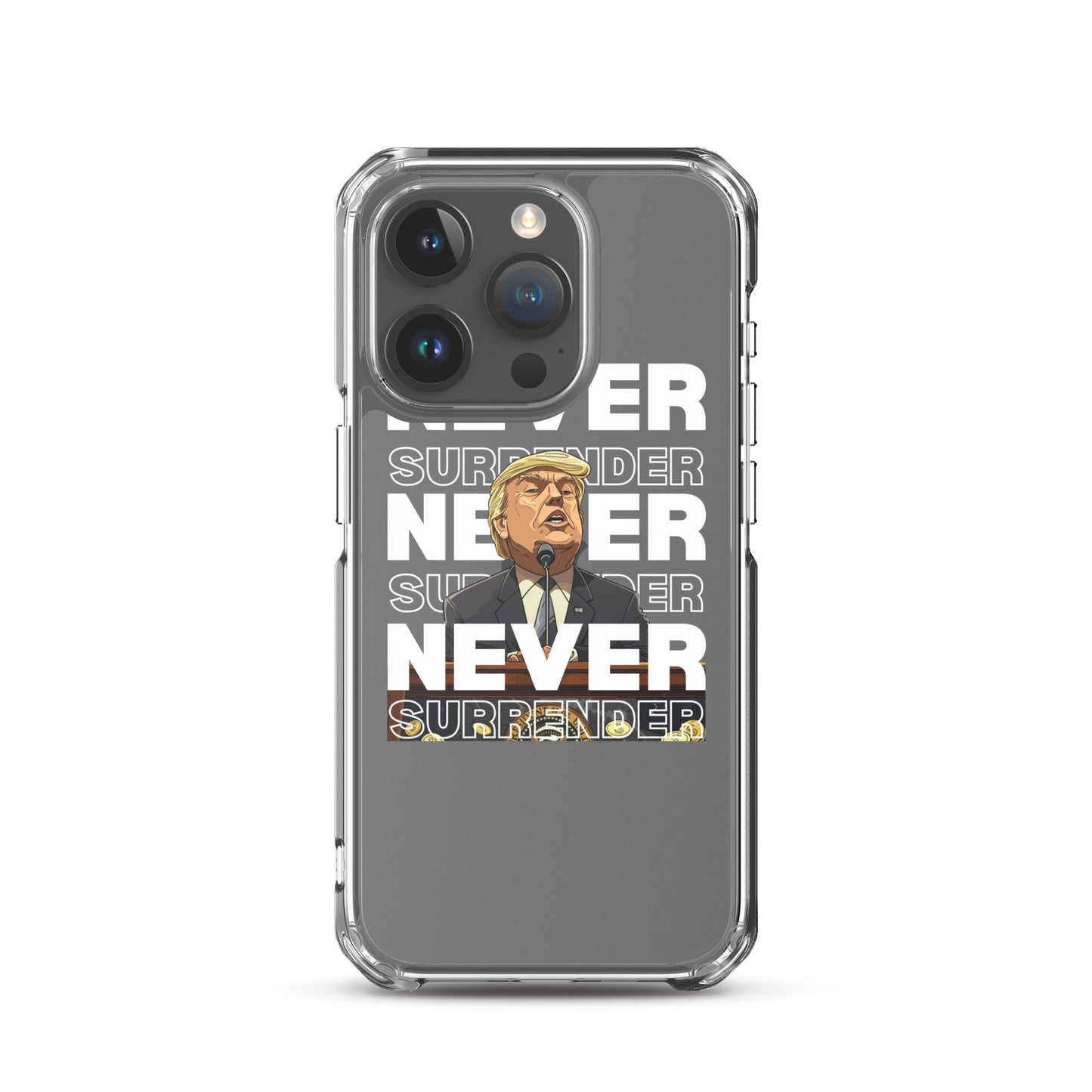 Never Surrender Clear Case for iPhone®