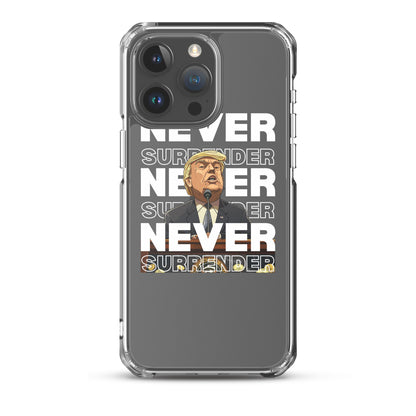 Never Surrender Clear Case for iPhone®