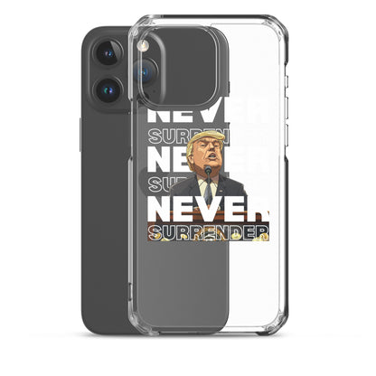 Never Surrender Clear Case for iPhone®