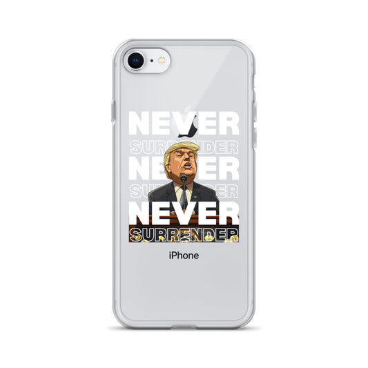 Never Surrender Clear Case for iPhone®