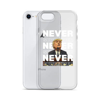 Never Surrender Clear Case for iPhone®