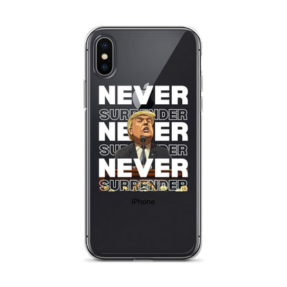 Never Surrender Clear Case for iPhone®