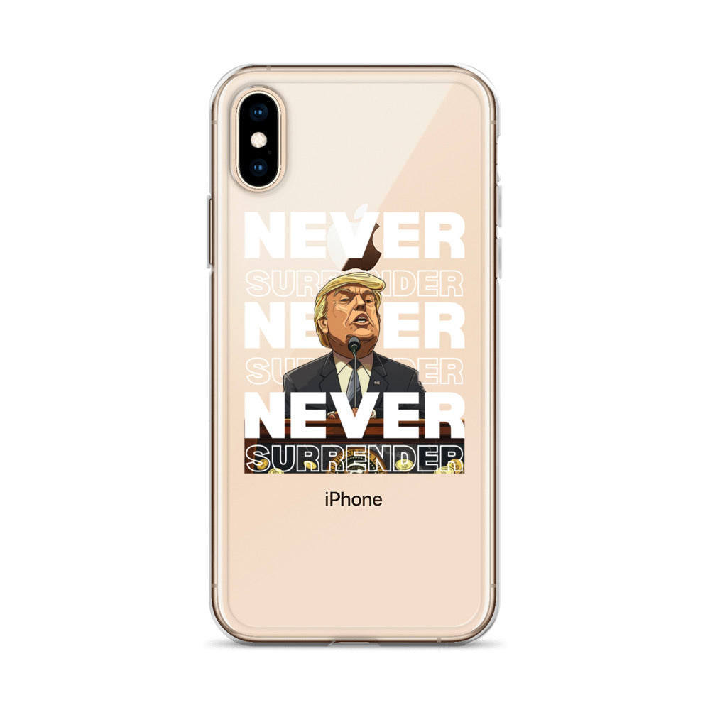 Never Surrender Clear Case for iPhone®