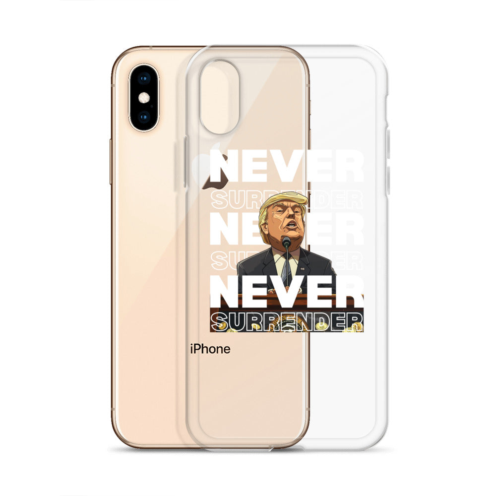 Never Surrender Clear Case for iPhone®