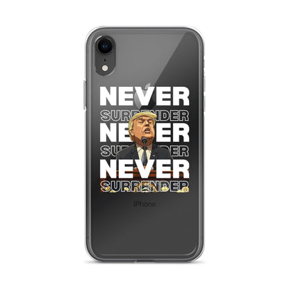 Never Surrender Clear Case for iPhone®