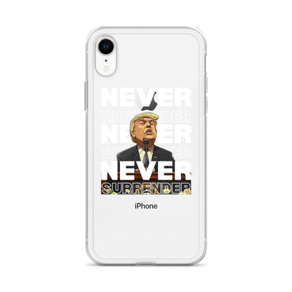 Never Surrender Clear Case for iPhone®