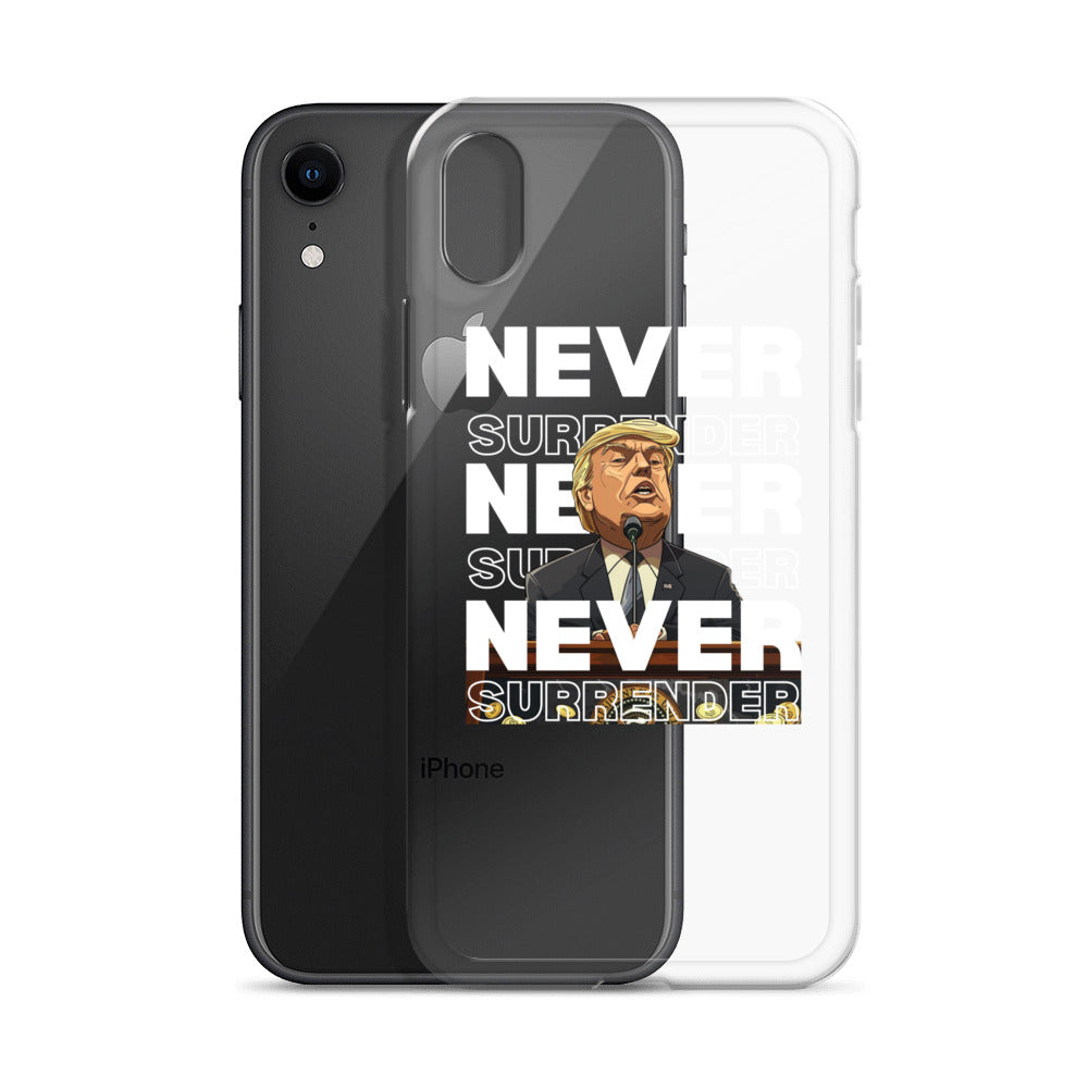 Never Surrender Clear Case for iPhone®