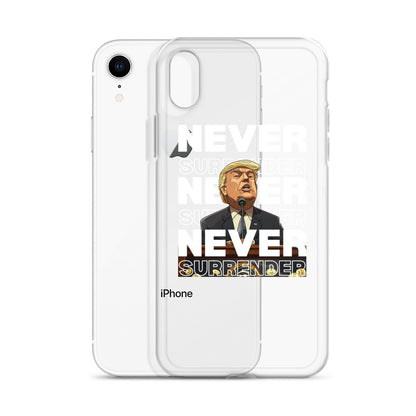 Never Surrender Clear Case for iPhone®