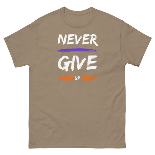 Never Give Up Men's classic tee