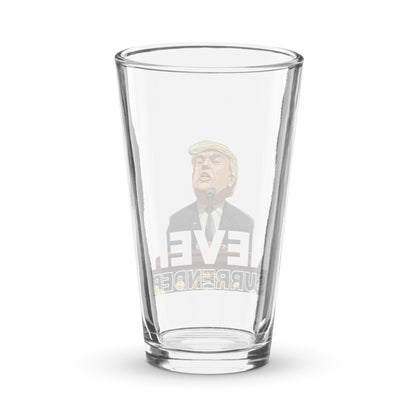 Never Surrender Shaker pint glass