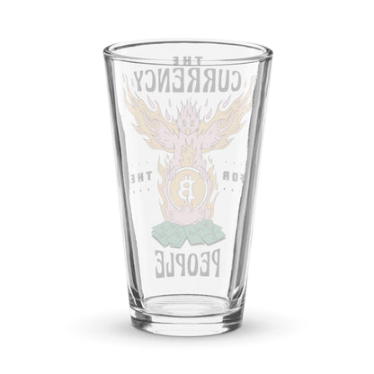 Bitcoin Phoenix Shaker pint glass