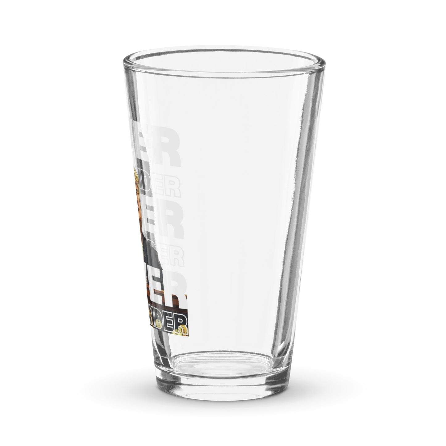 Never Surrender Shaker pint glass