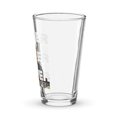 Never Surrender Shaker pint glass